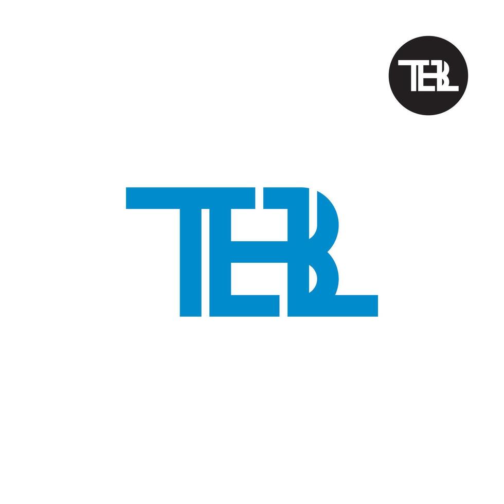 letra tbl monograma logo diseño vector