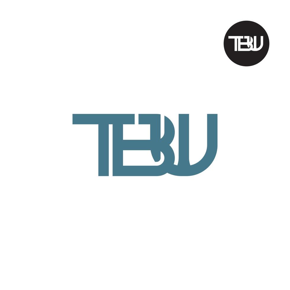 Letter TBW Monogram Logo Design vector