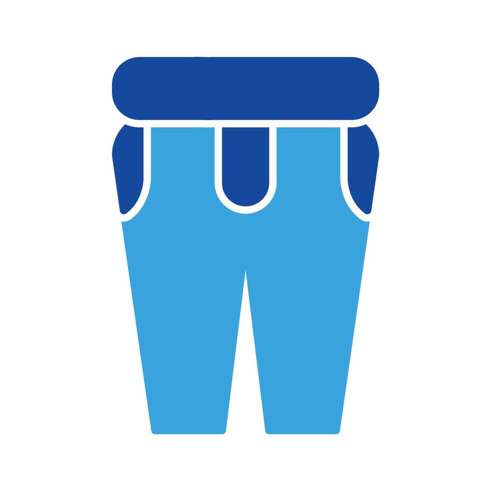 largo pantalones icono vector o logo ilustración glifo color estilo
