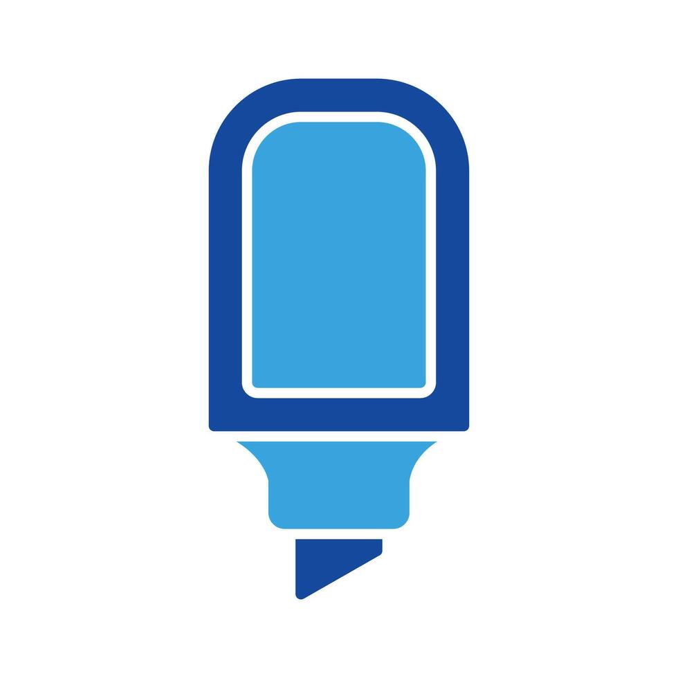 Marker icon vector or logo illustration glyph color style