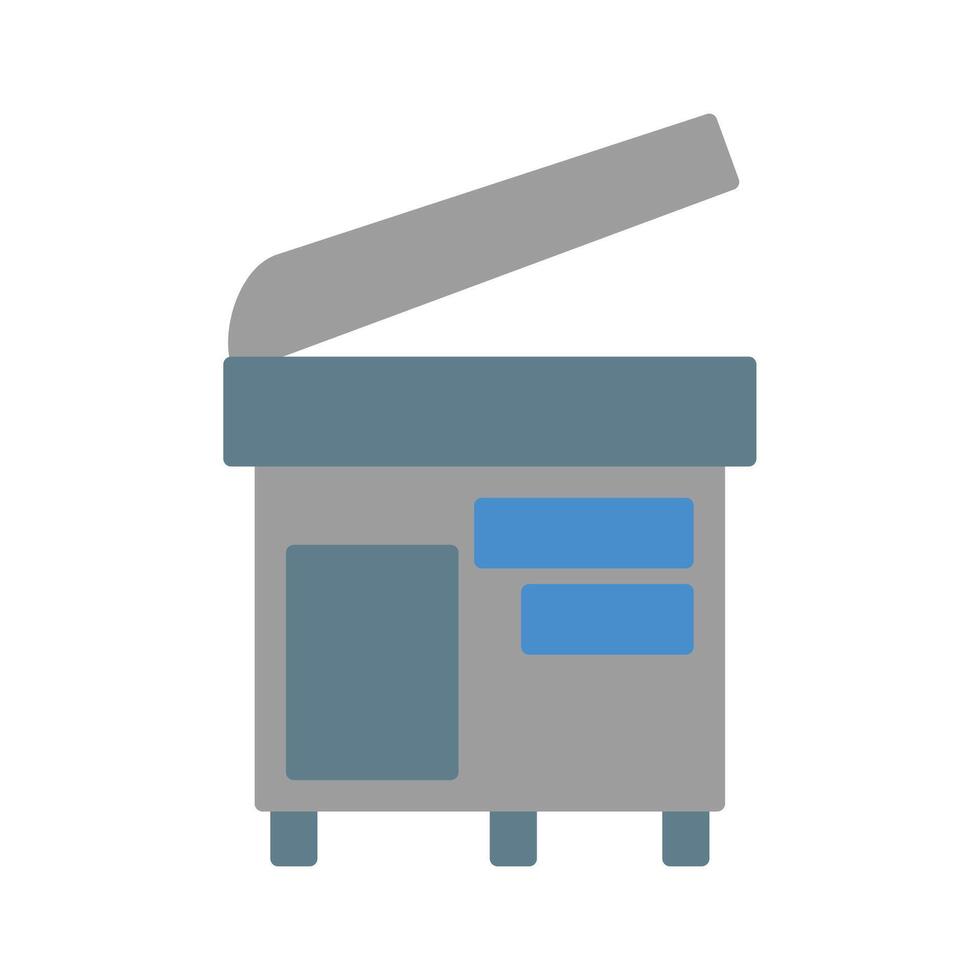 Photocopy icon vector or logo illustration flat color style
