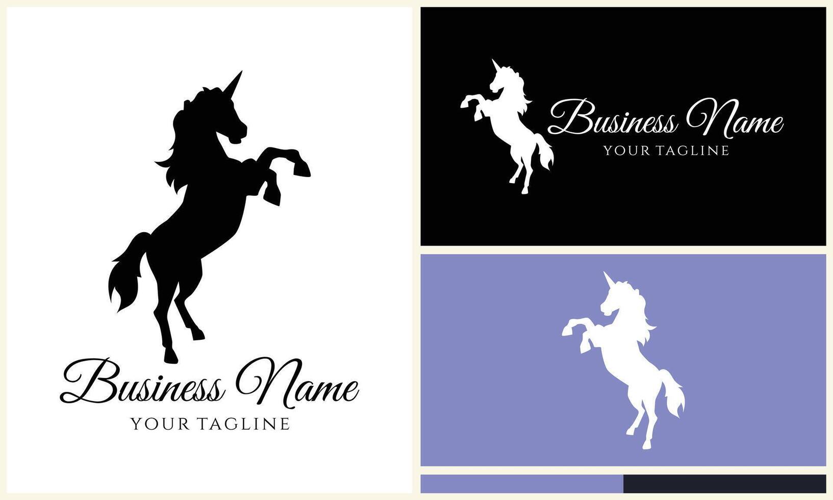 silhouette donkey unicorn horseman equestrian vector