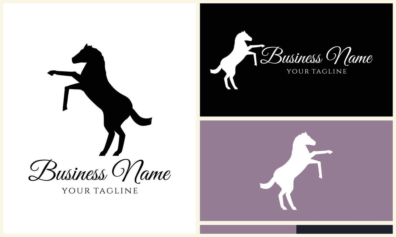 silhouette donkey unicorn horseman equestrian vector