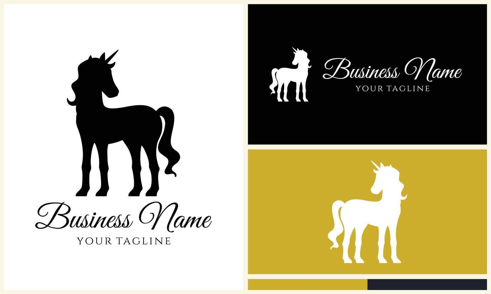 silhouette donkey unicorn horseman equestrian vector