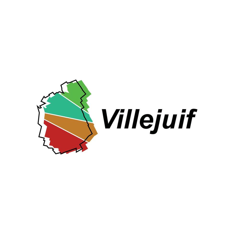 Vector Map of the Villejuif. Borders of for your infographic. Vector illustration design template