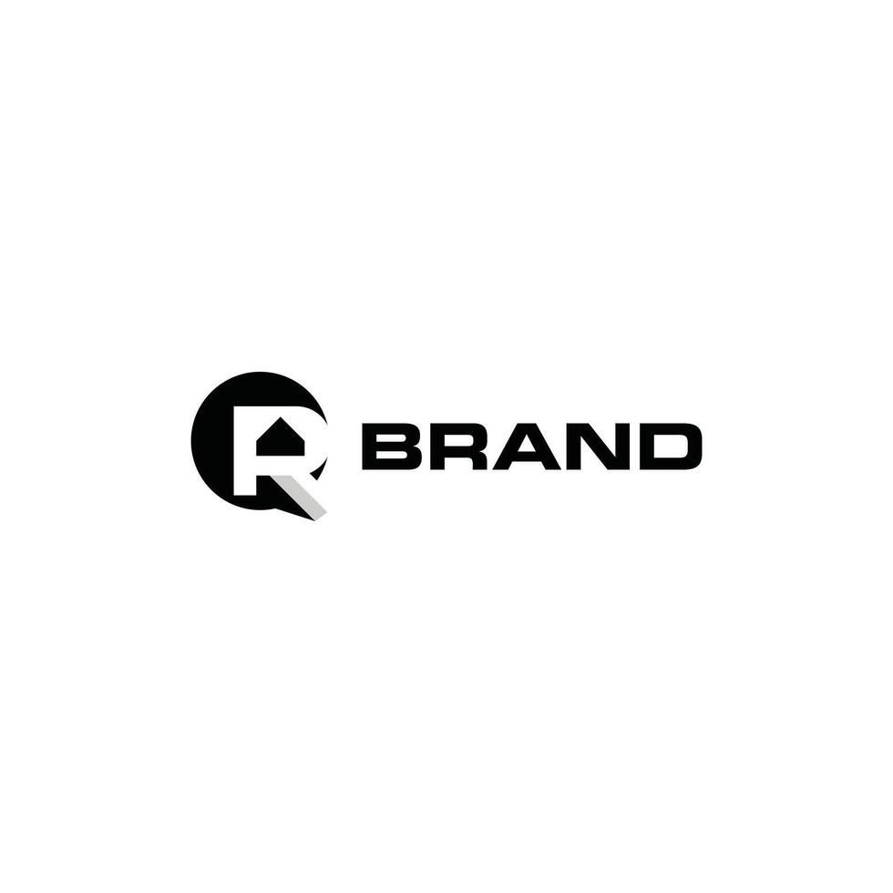 letra qr o rq hogar logo diseño en creativo vector monograma logo plantilla, adecuado para ninguna negocio relacionado a casa, real bienes, construcción