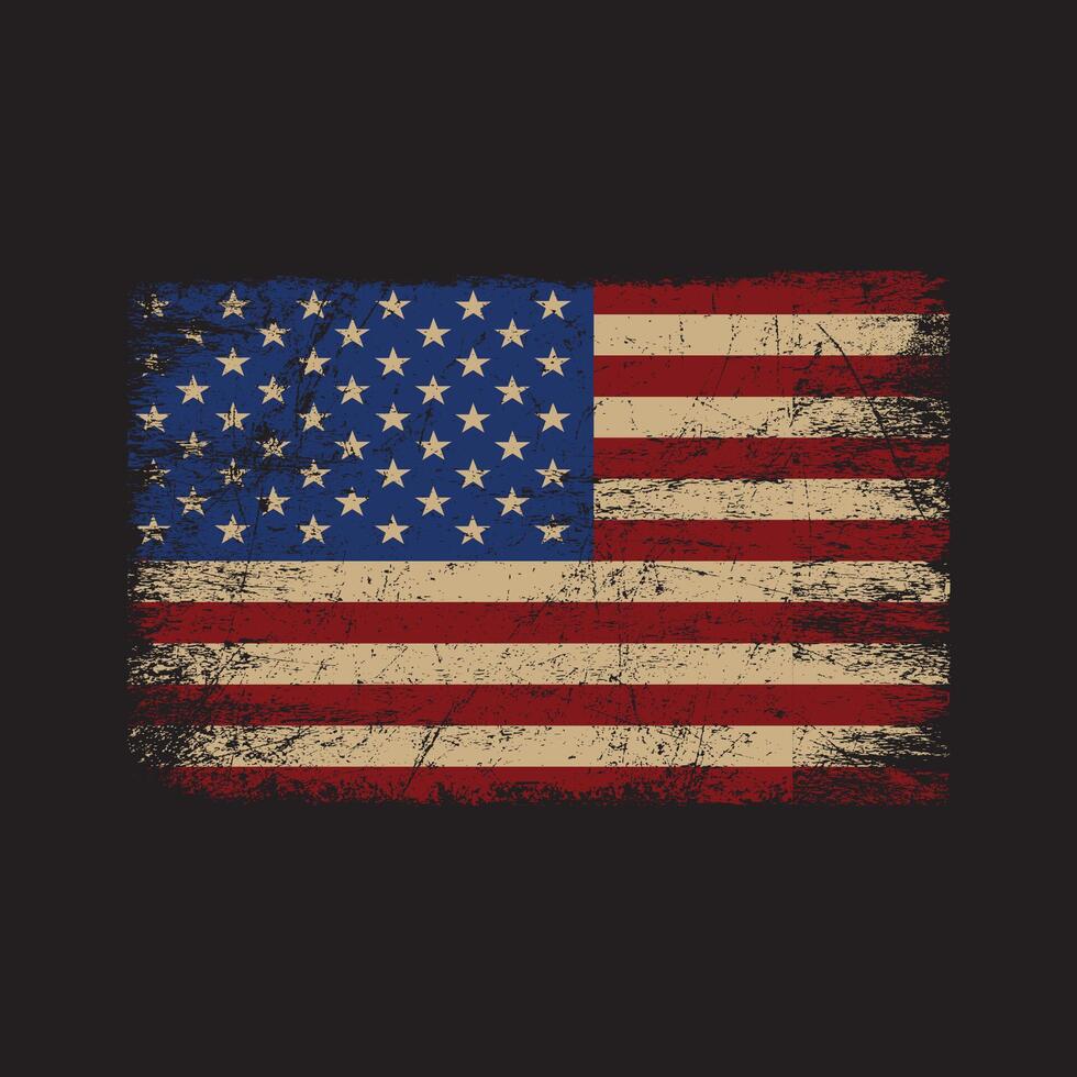 imagen vectorial de la bandera americana vector