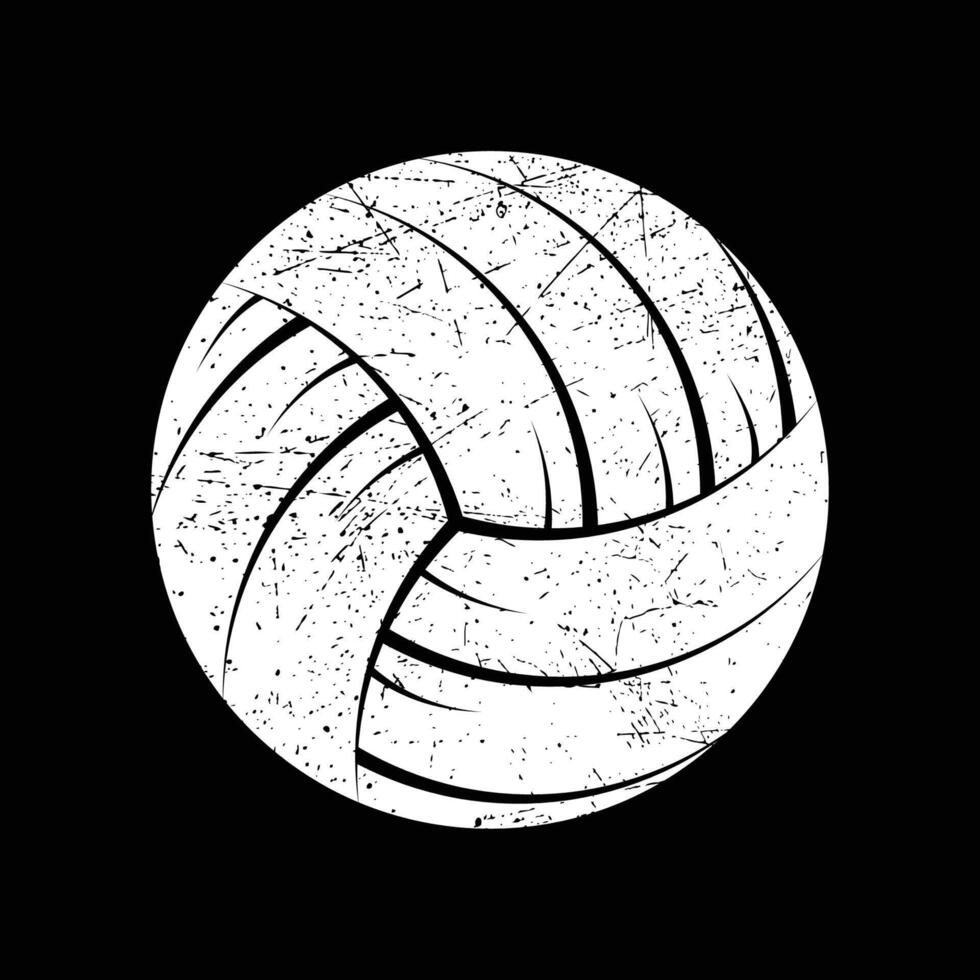 Volleyball ball icon. Vector illustration. Set of isolated volleyball ball icons. Black volleyball ball symbol