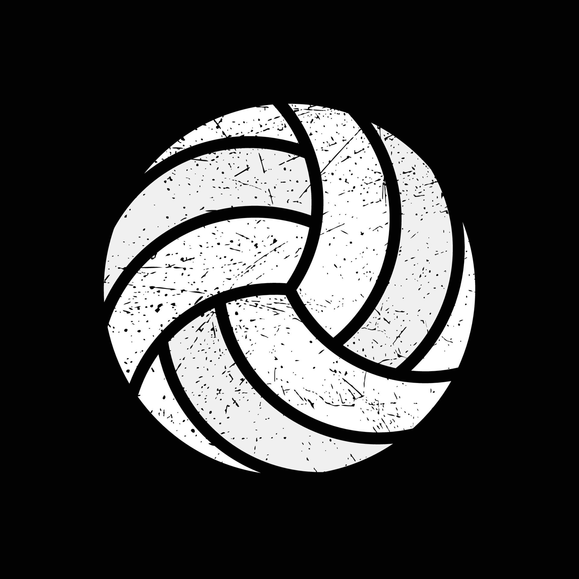 Volleyball ball icon. Vector illustration. Set of isolated volleyball ...