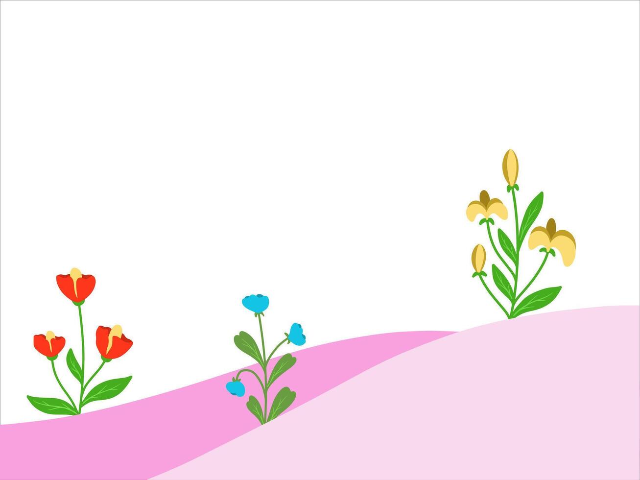 Valentine Background with Flower Illustration vector