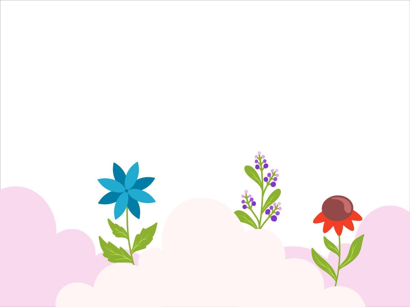 Flower Background Valentines Day Illustration vector