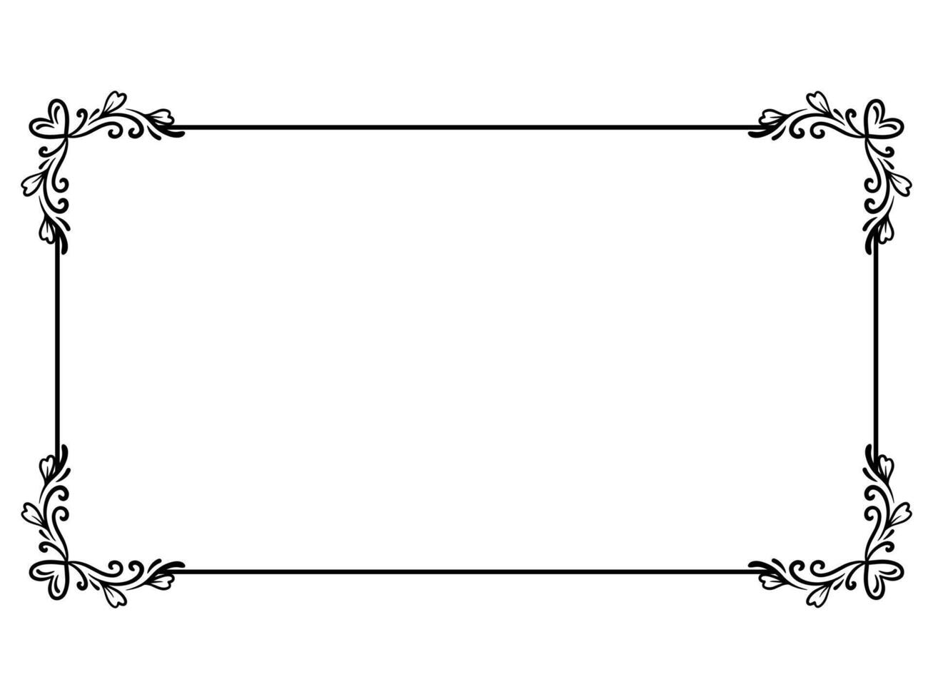 Heart Frame Decoration Valentines Day vector