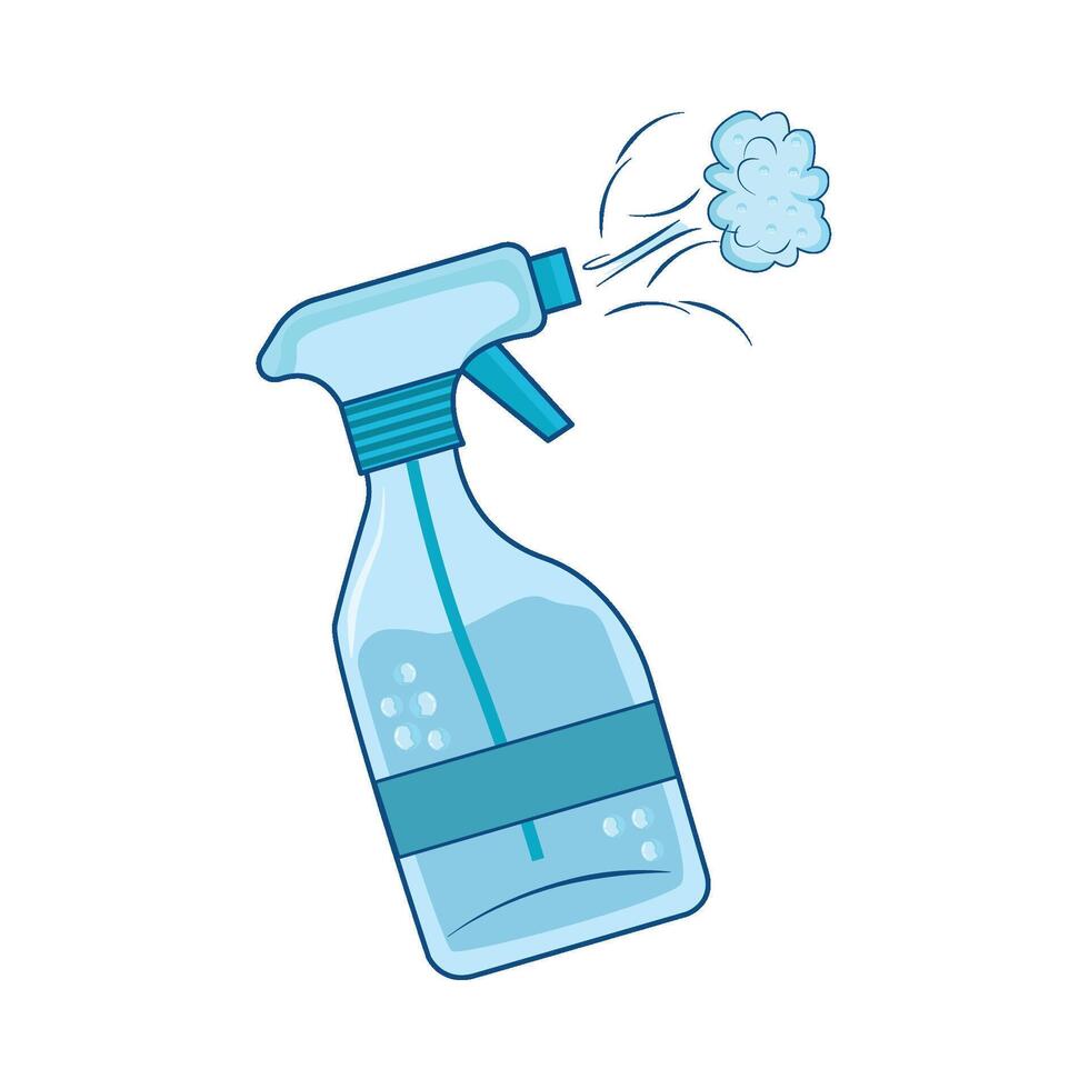 illustration of spray bottle vector