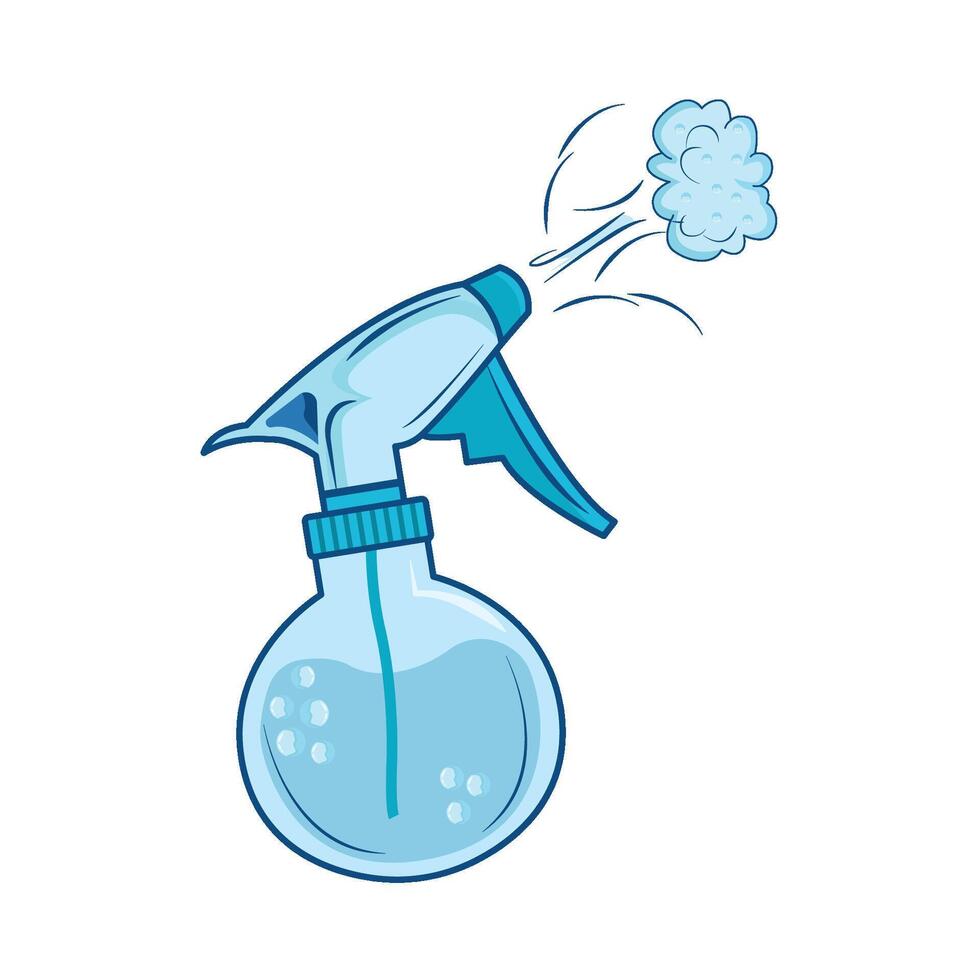 illustration of spray bottle vector