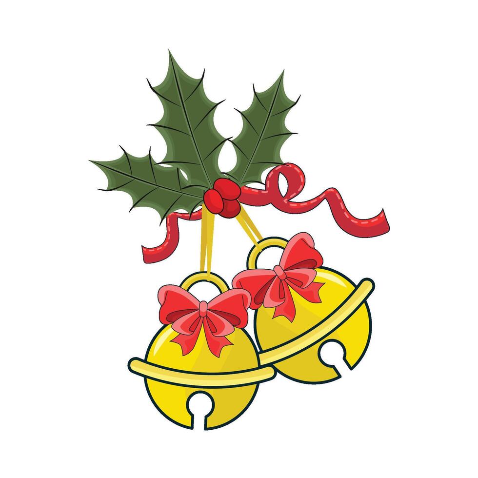 illustration of christmas bell vector