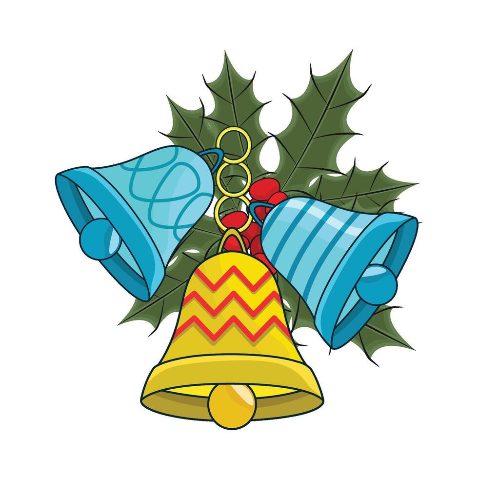 illustration of christmas bell vector