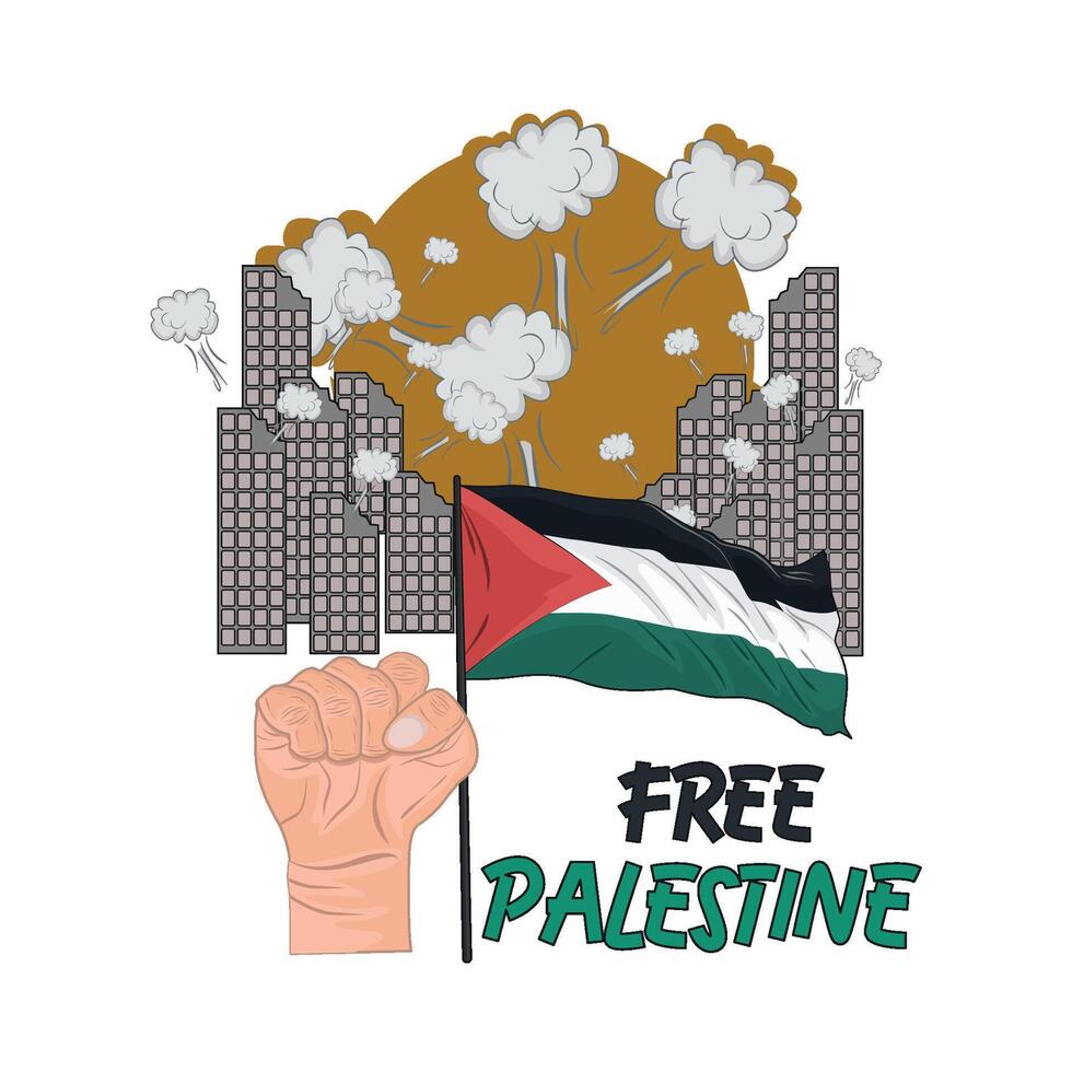 free palestine illustration vector