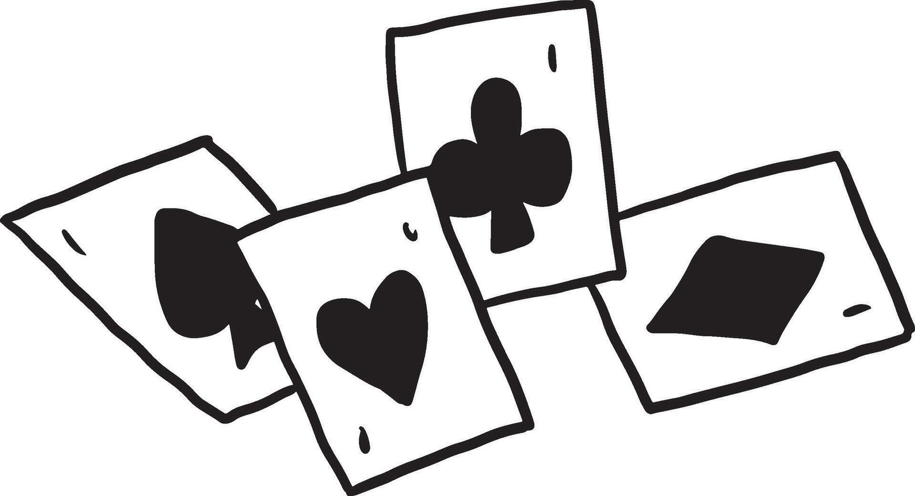 poker casino game gamble risk luck vector