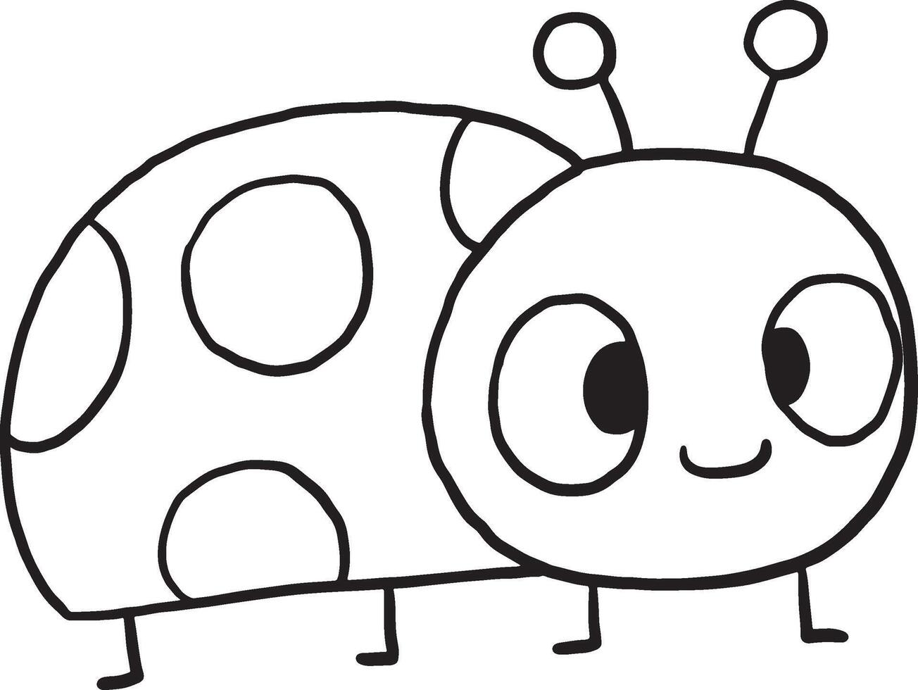 illustration cartoon cute insect drawing vector