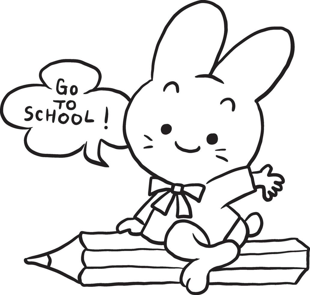 cartoon cute vector rabbit happy 37273960 Vector Art at Vecteezy