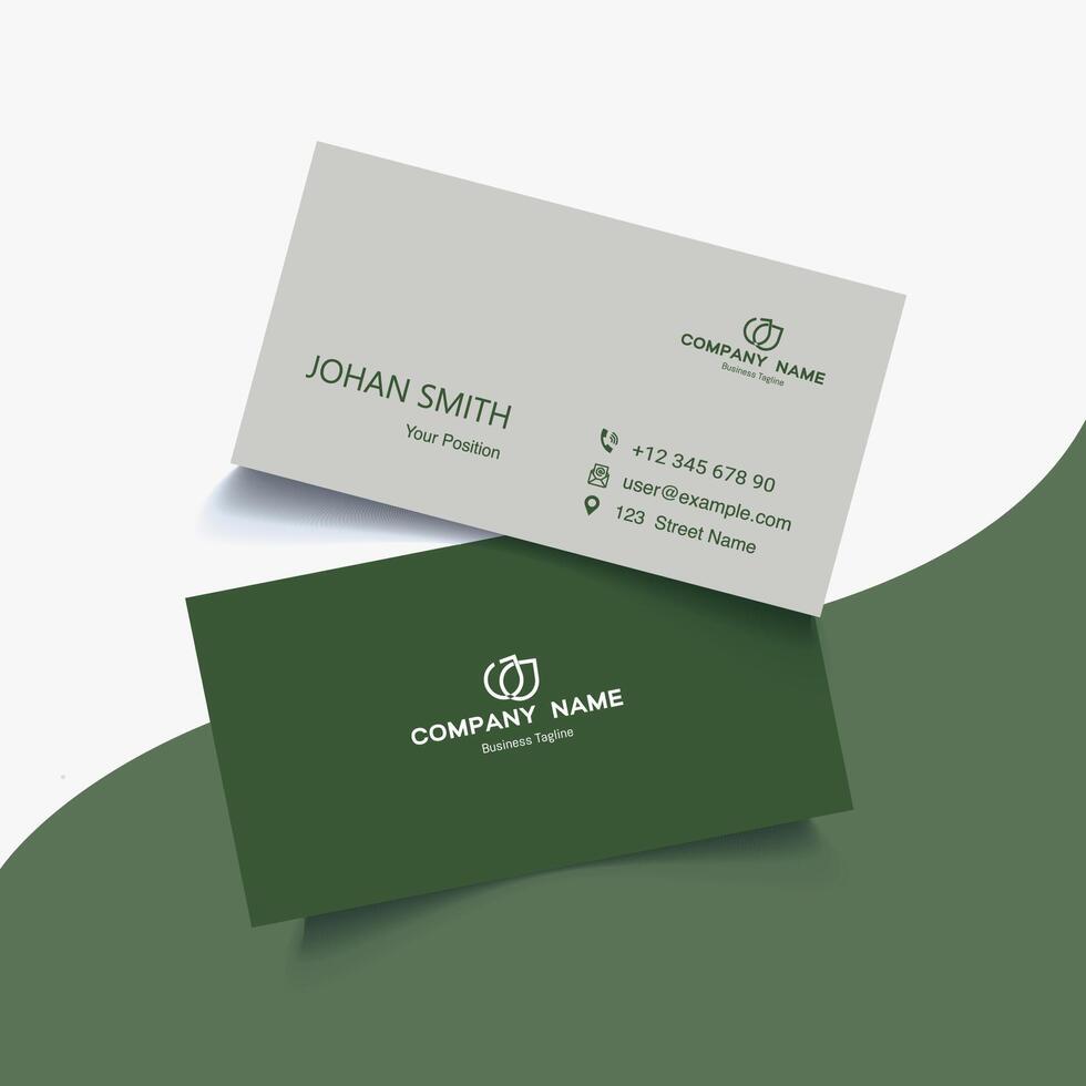 Free creative flat vector visiting card design