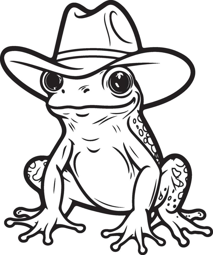 Outlined Leprechaun Toad vector