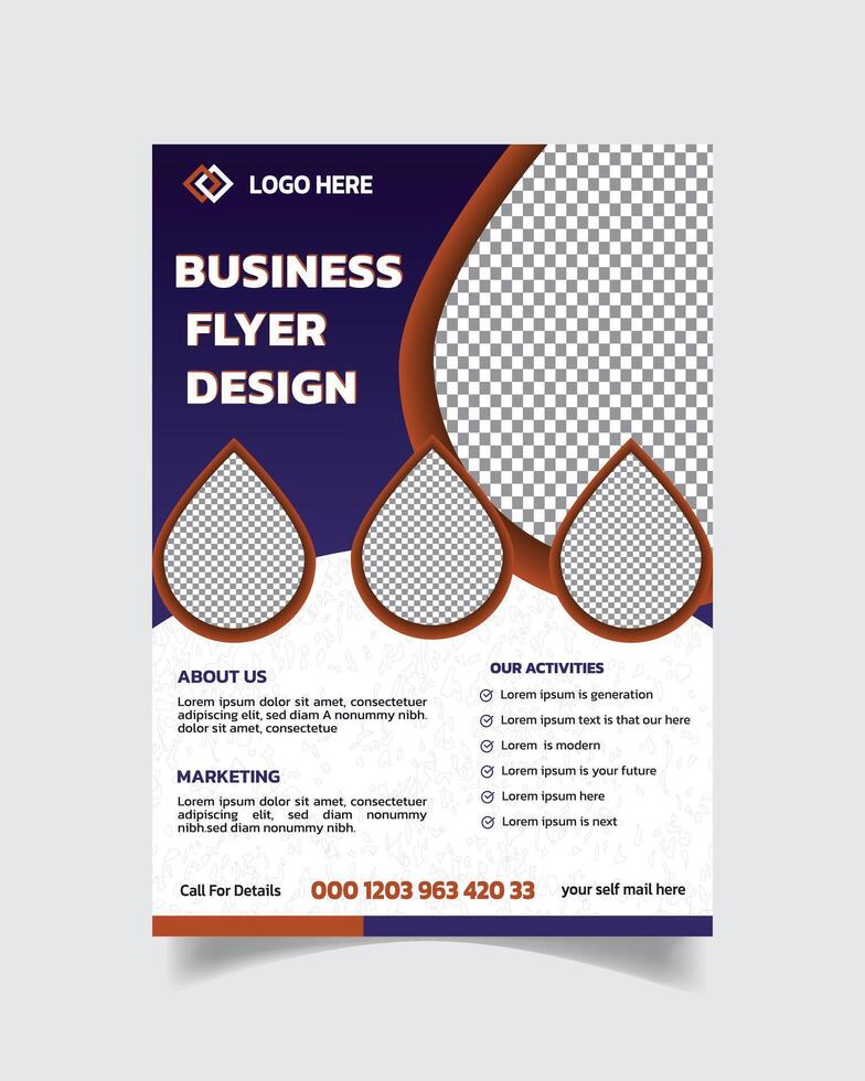 Corporate Flyer and Agency Poster A4 Professional Corporate Business Flyer vector