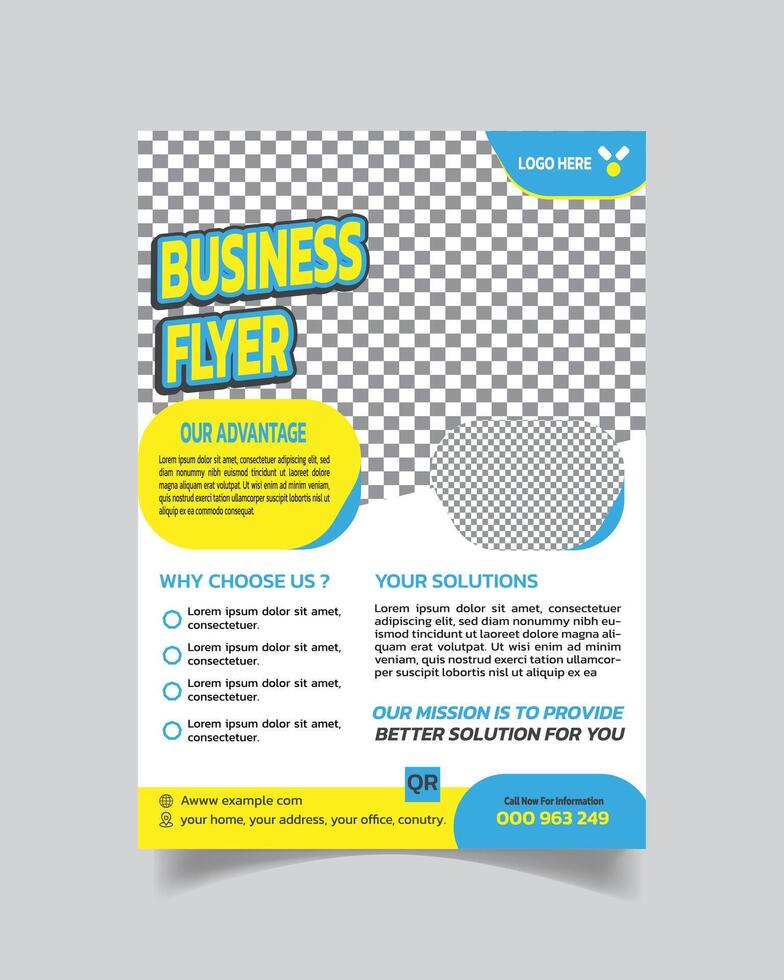 Modern Business Flyer and Corporate Business Leaflet Creative Agency Poster A4 vector