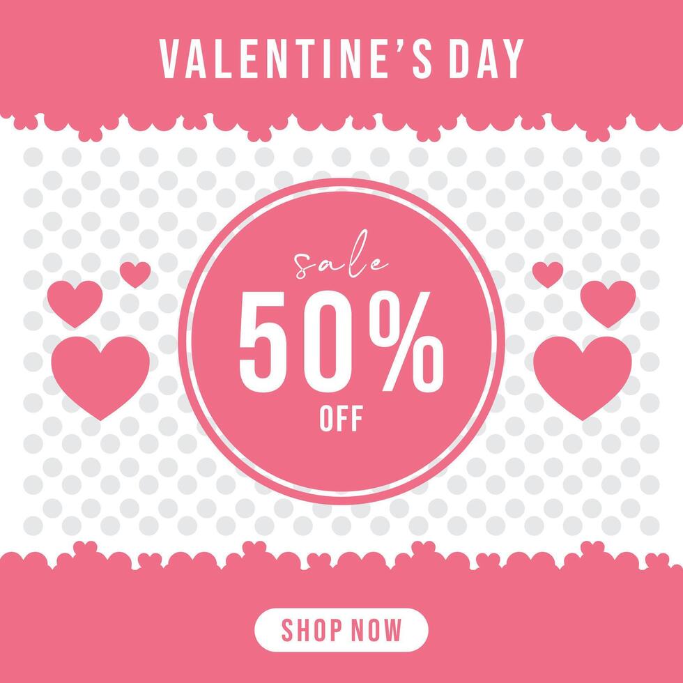 Valentines Day Sale Background vector