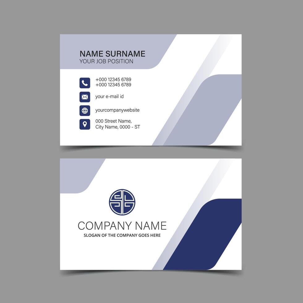 Professional and Creative Business Card Template vector