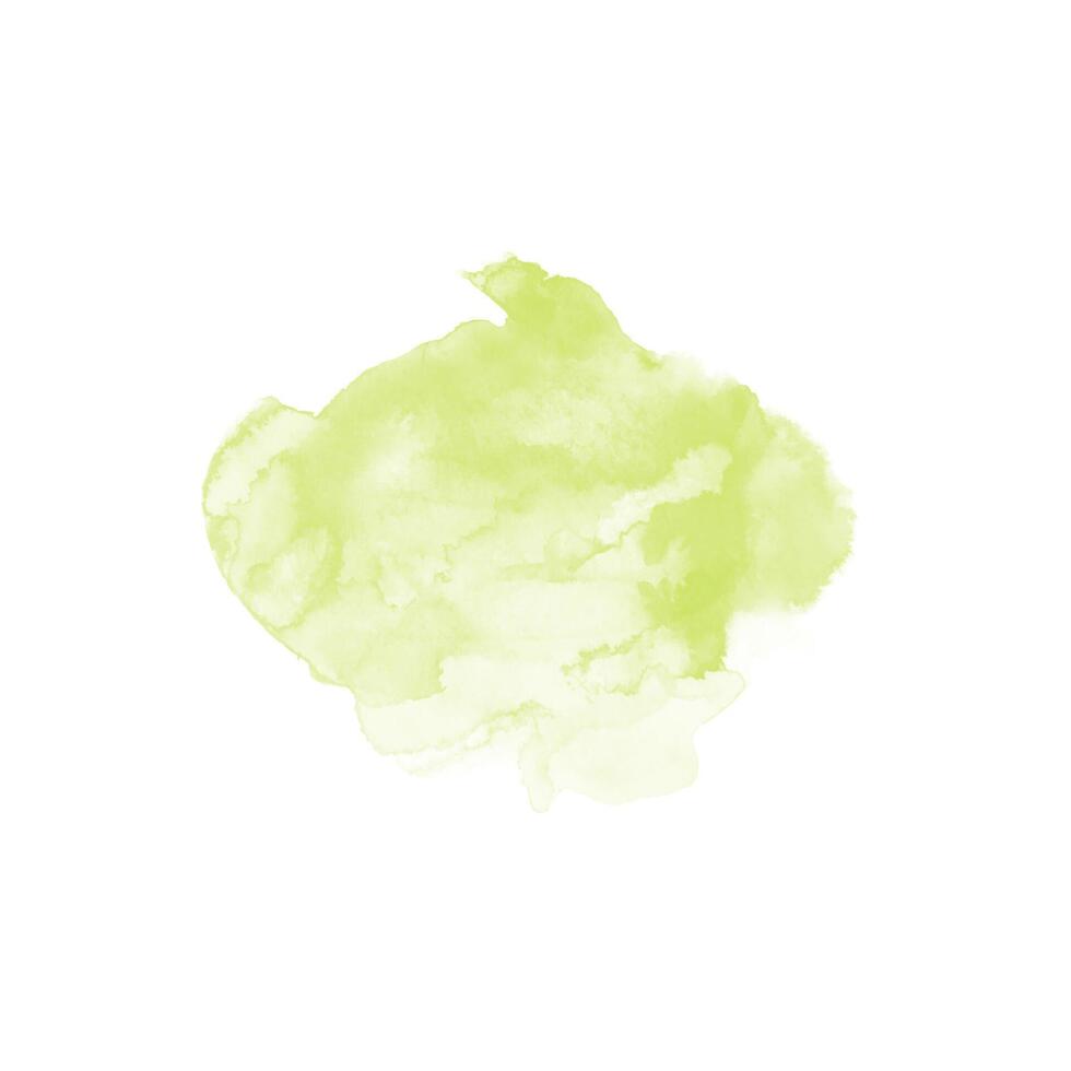 Abstract green watercolor water splash on a white background vector