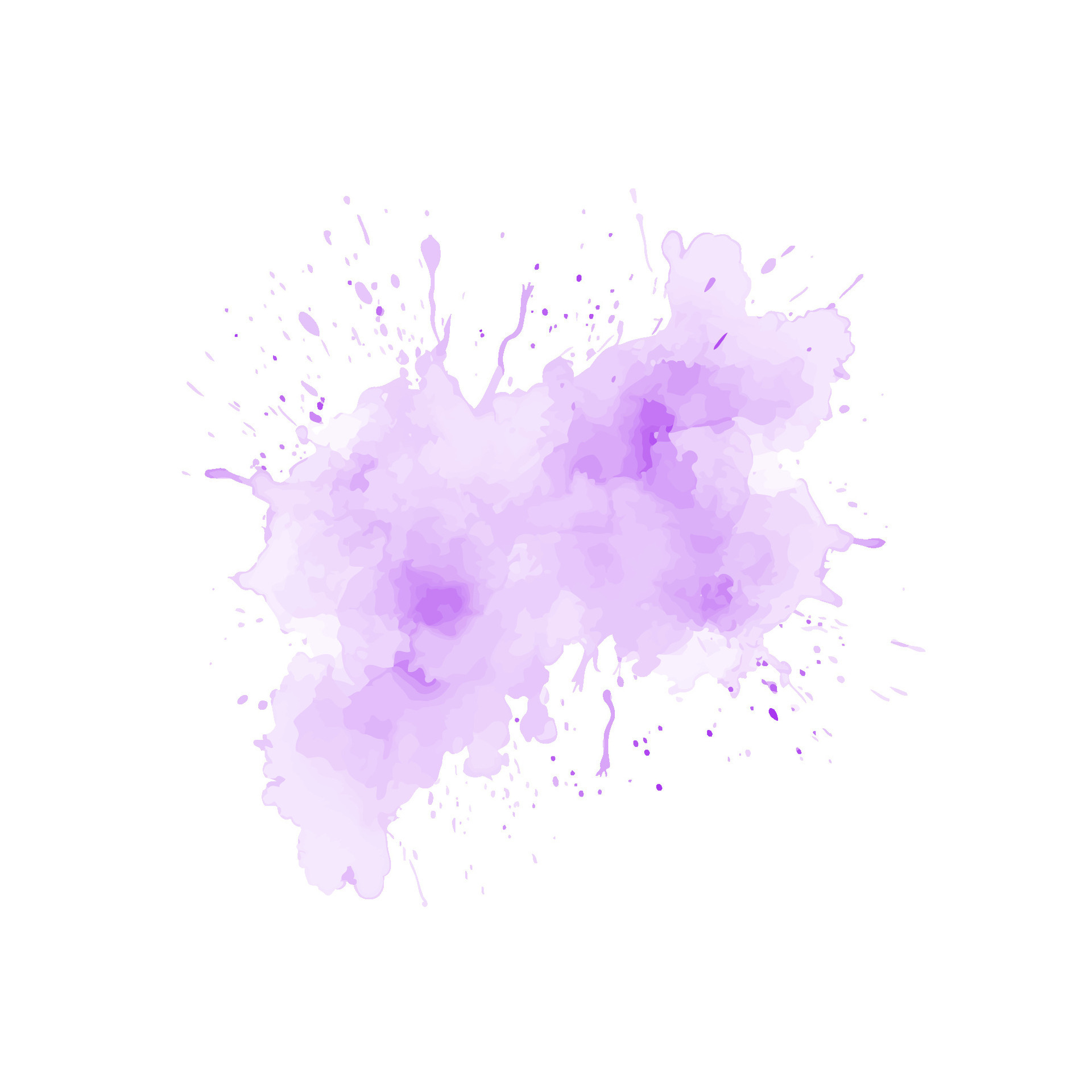 Abstract purple watercolor water splash. Vector watercolour texture in ...
