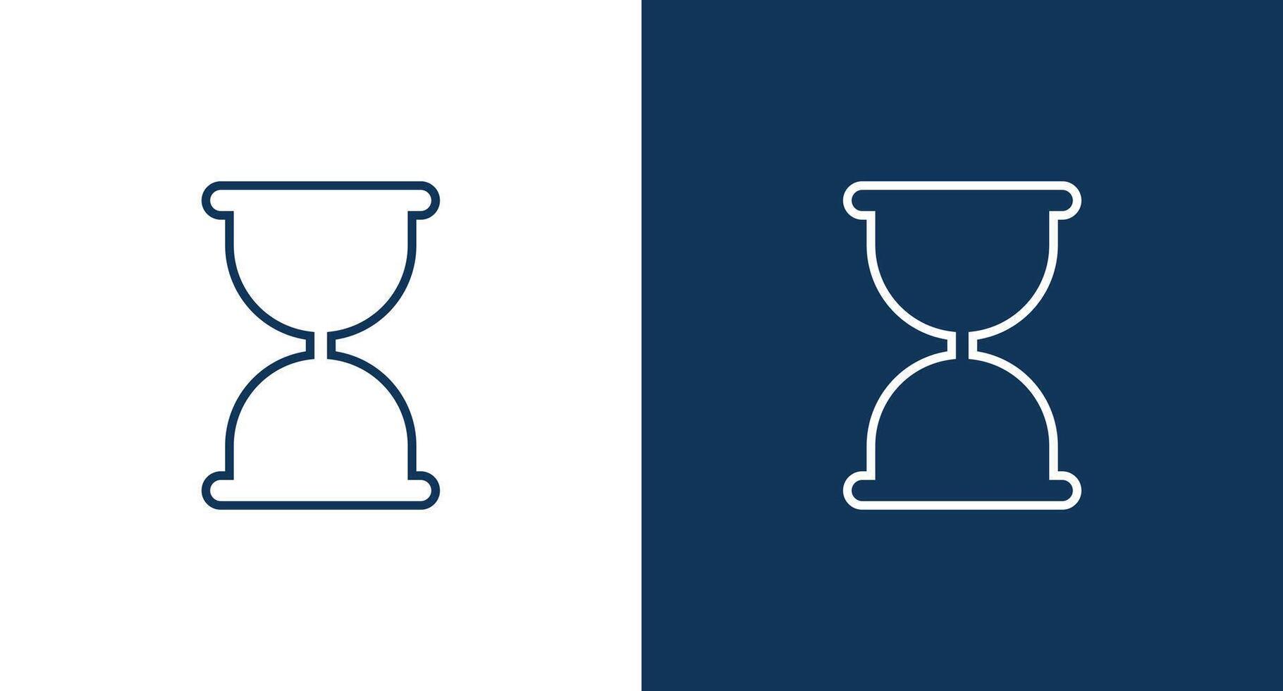 Hourglass icon for web and mobile vector