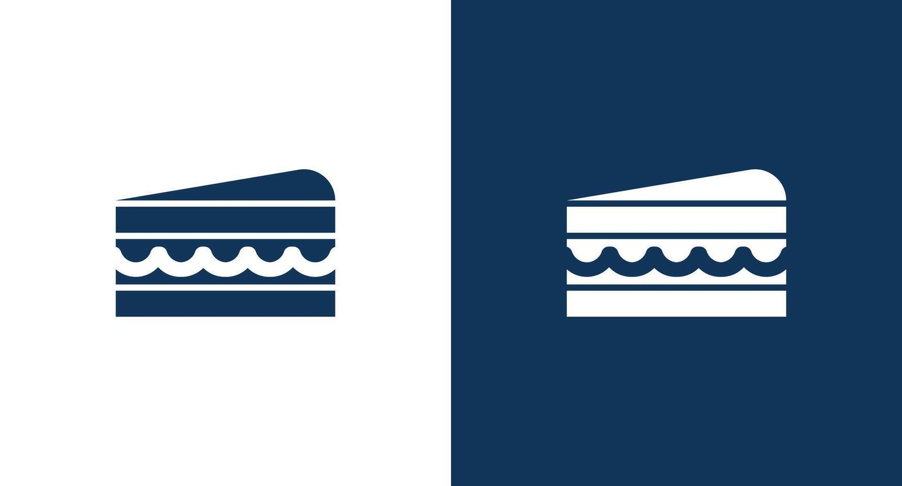 Cake icon for web and mobile vector