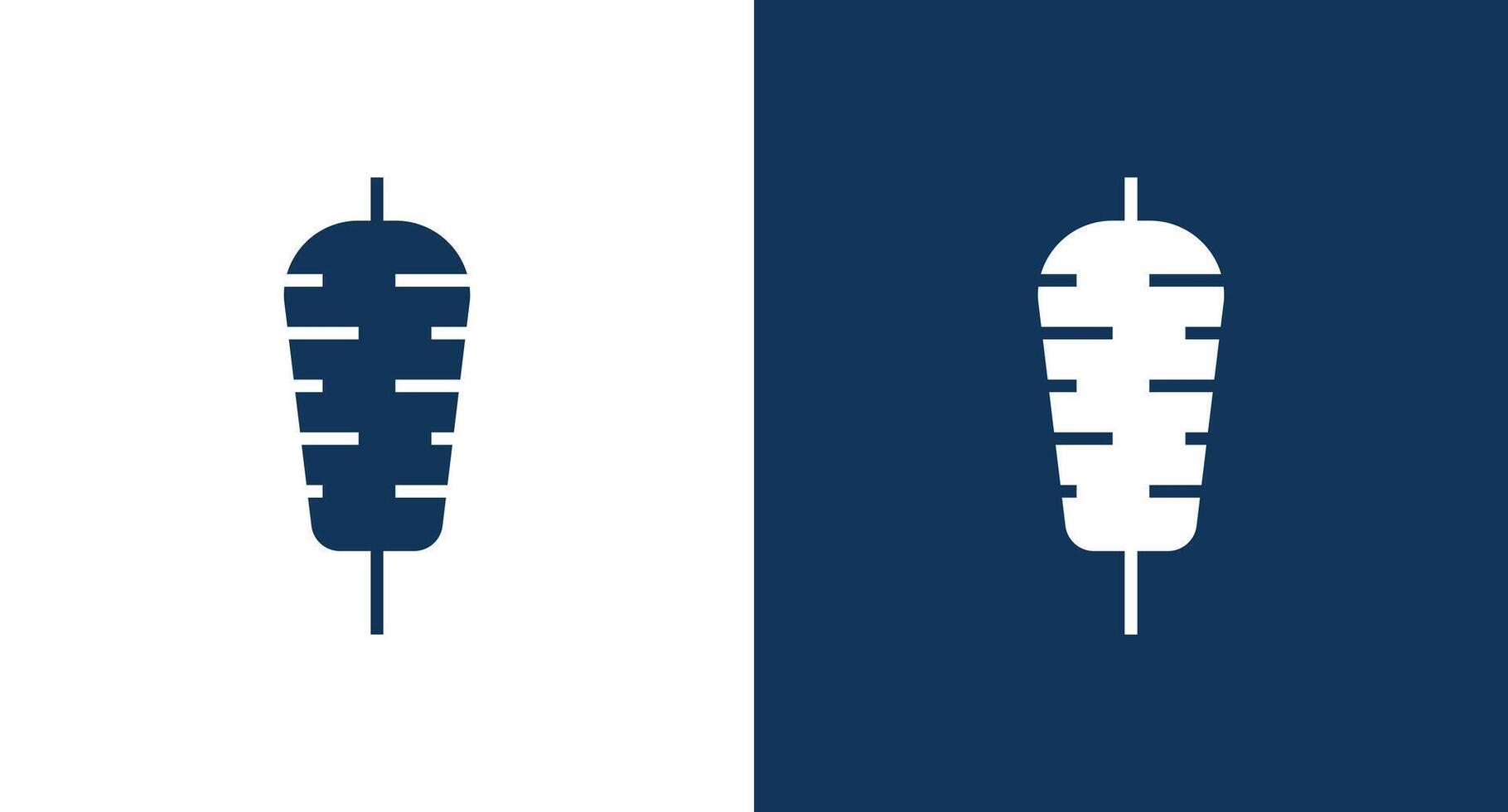 Doner kebab icon for web and mobile vector