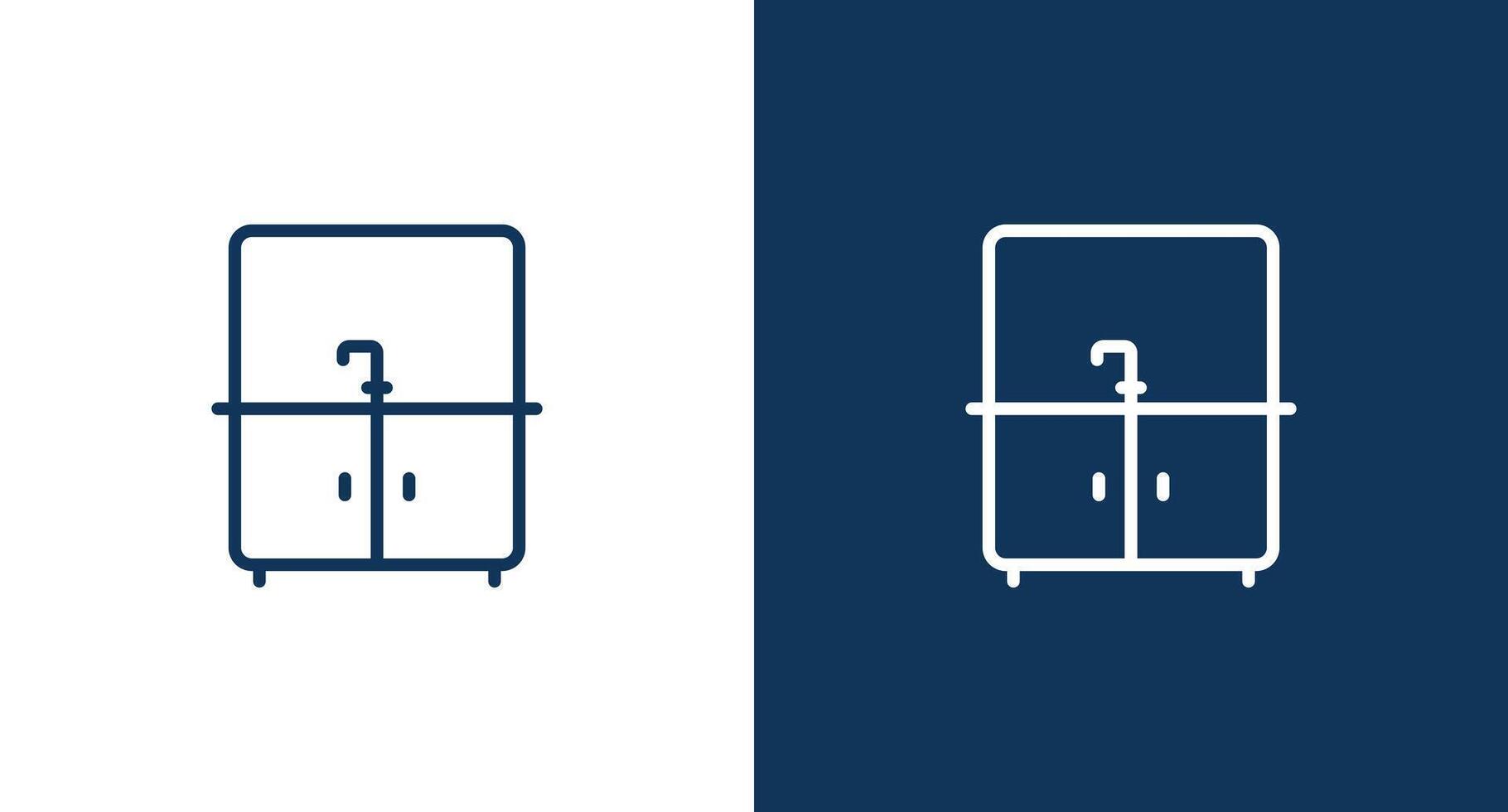 Bathroom sink icon for web and mobile vector