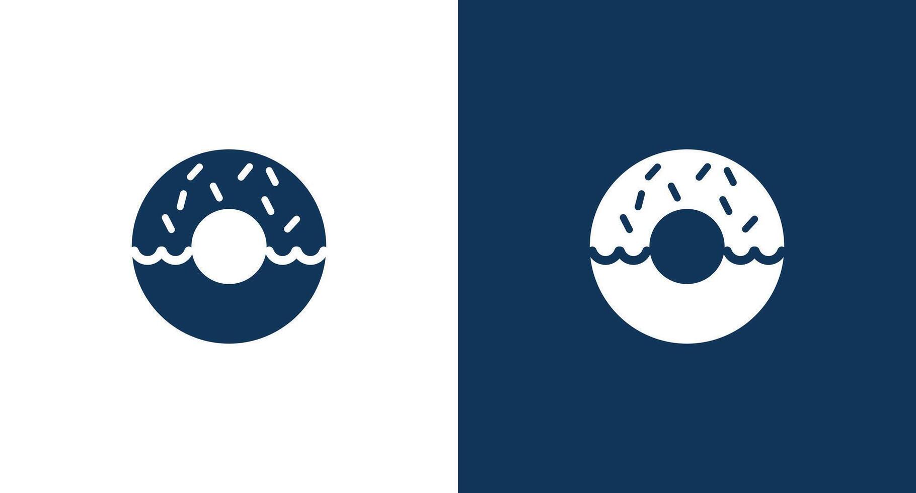 Donut icon for web and mobile vector