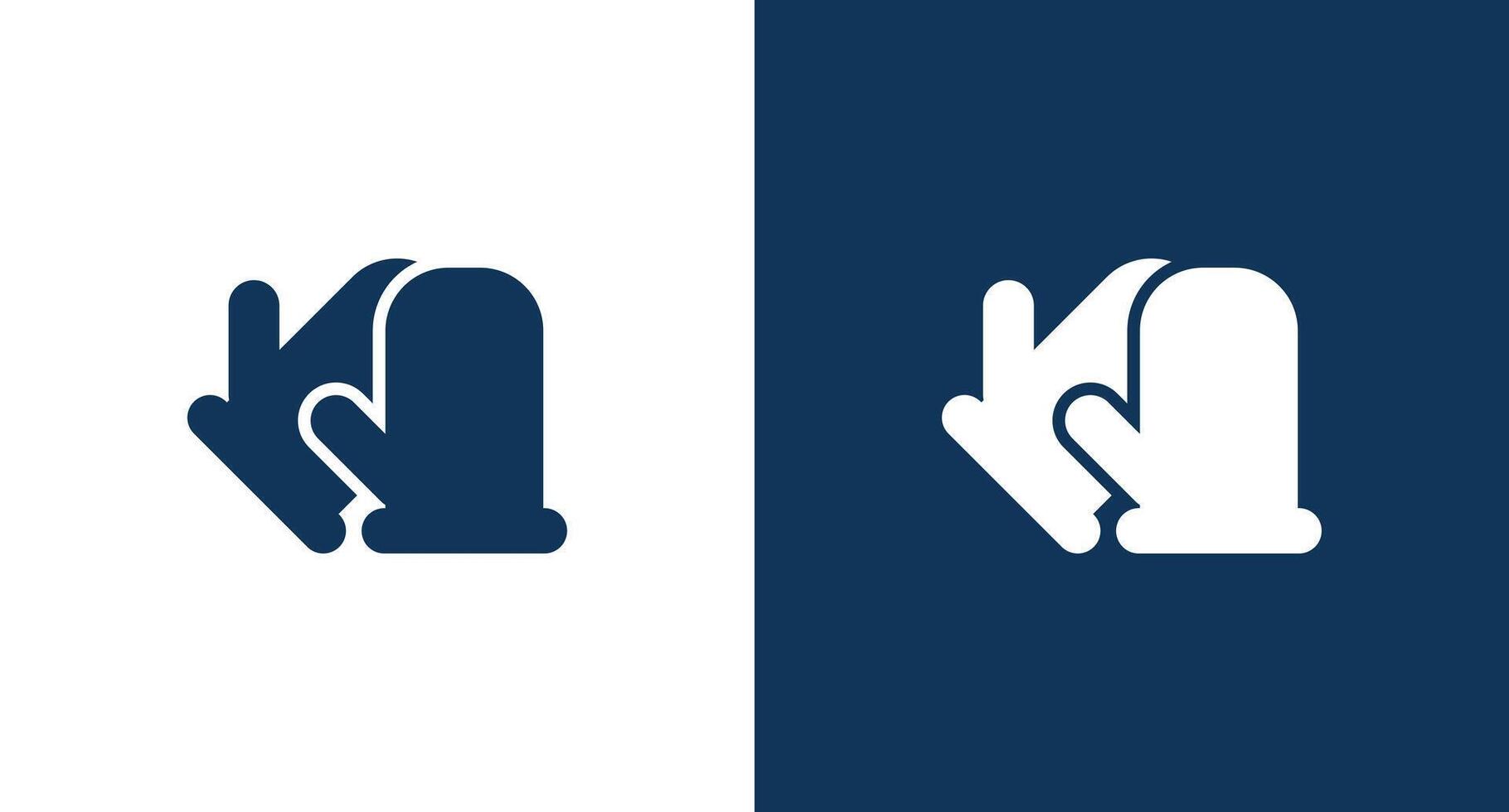 Winter gloves icon illustration isolated vector sign symbol