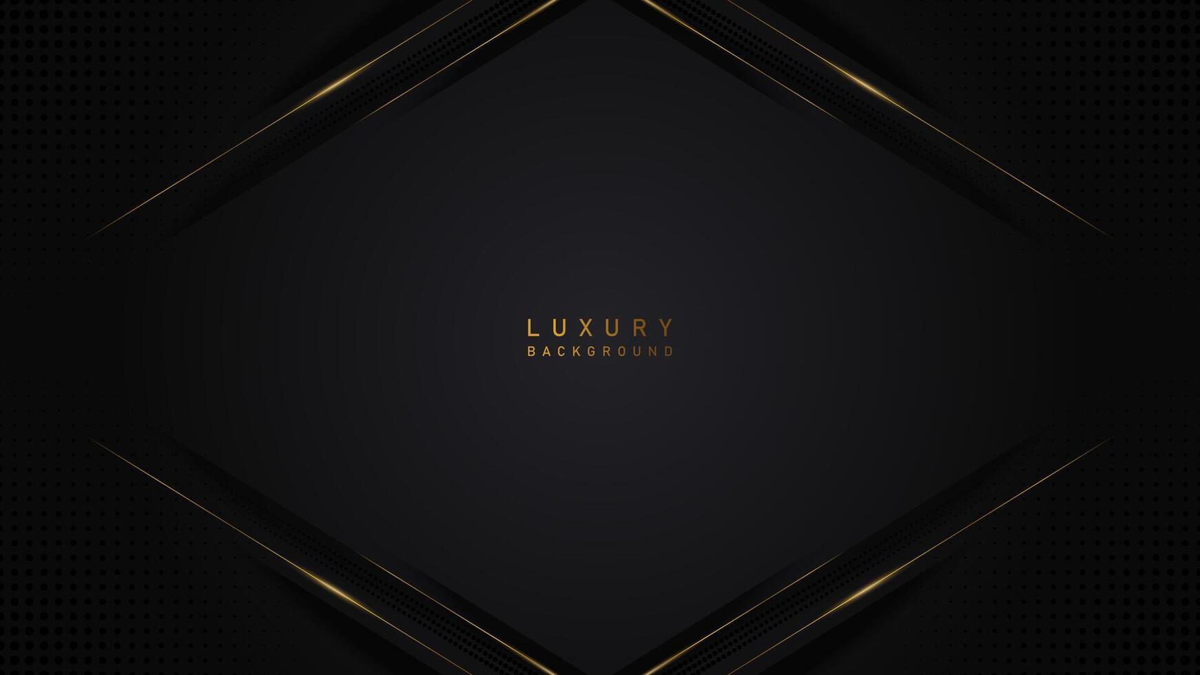 Luxury gold line on black background for certificate template. luxury, premium vector design