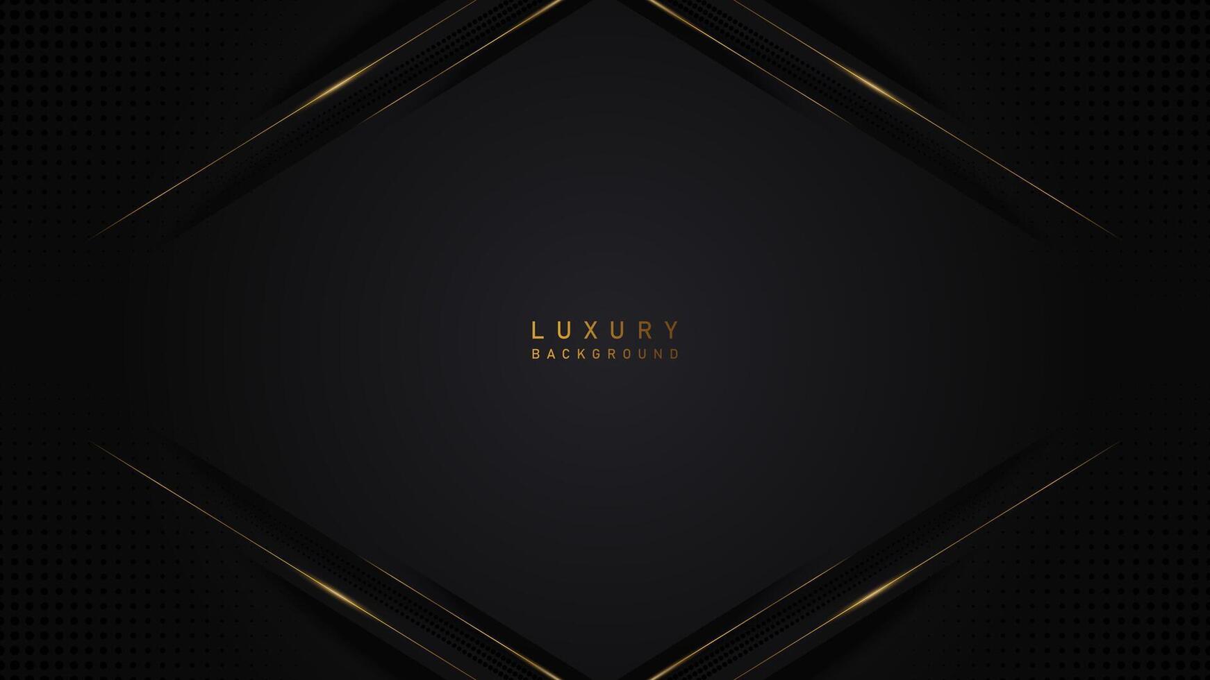 Luxury gold line on black background for certificate template. luxury, premium vector design