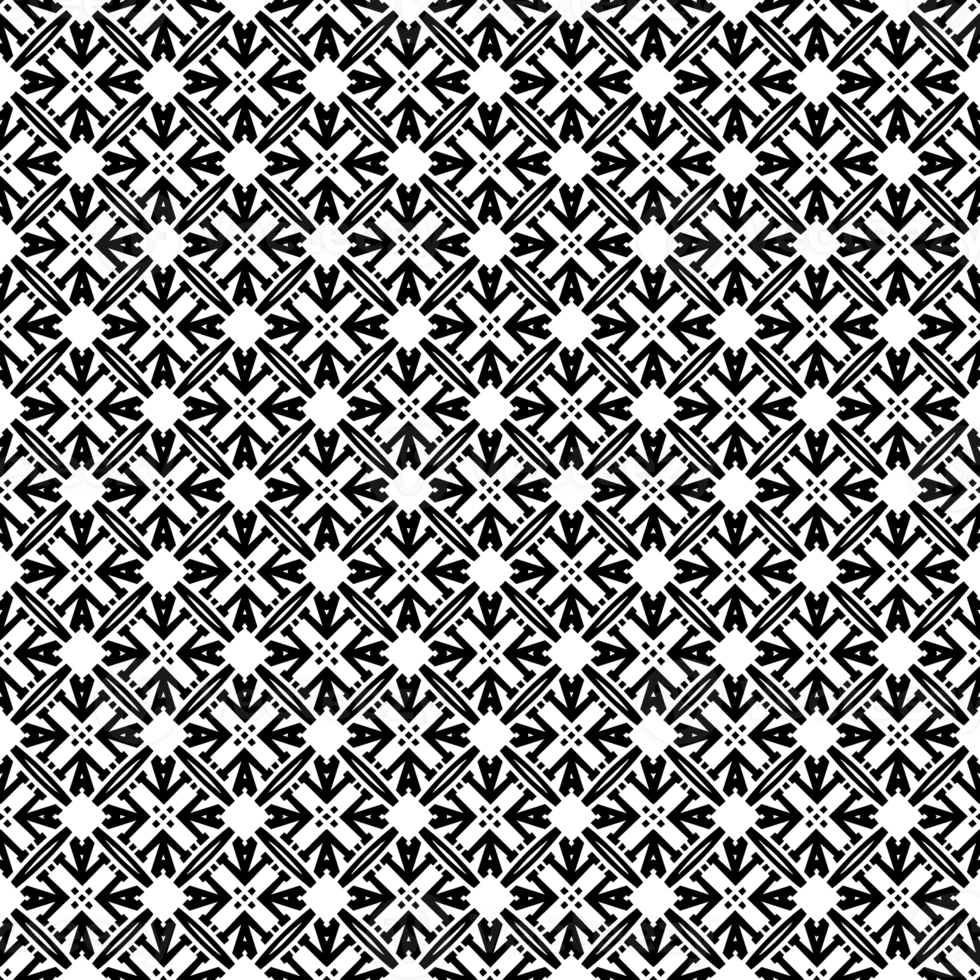 Black seamless abstract pattern. Overlay for background and backdrop. Ornamental design. PNG graphic illustration with transparent background.