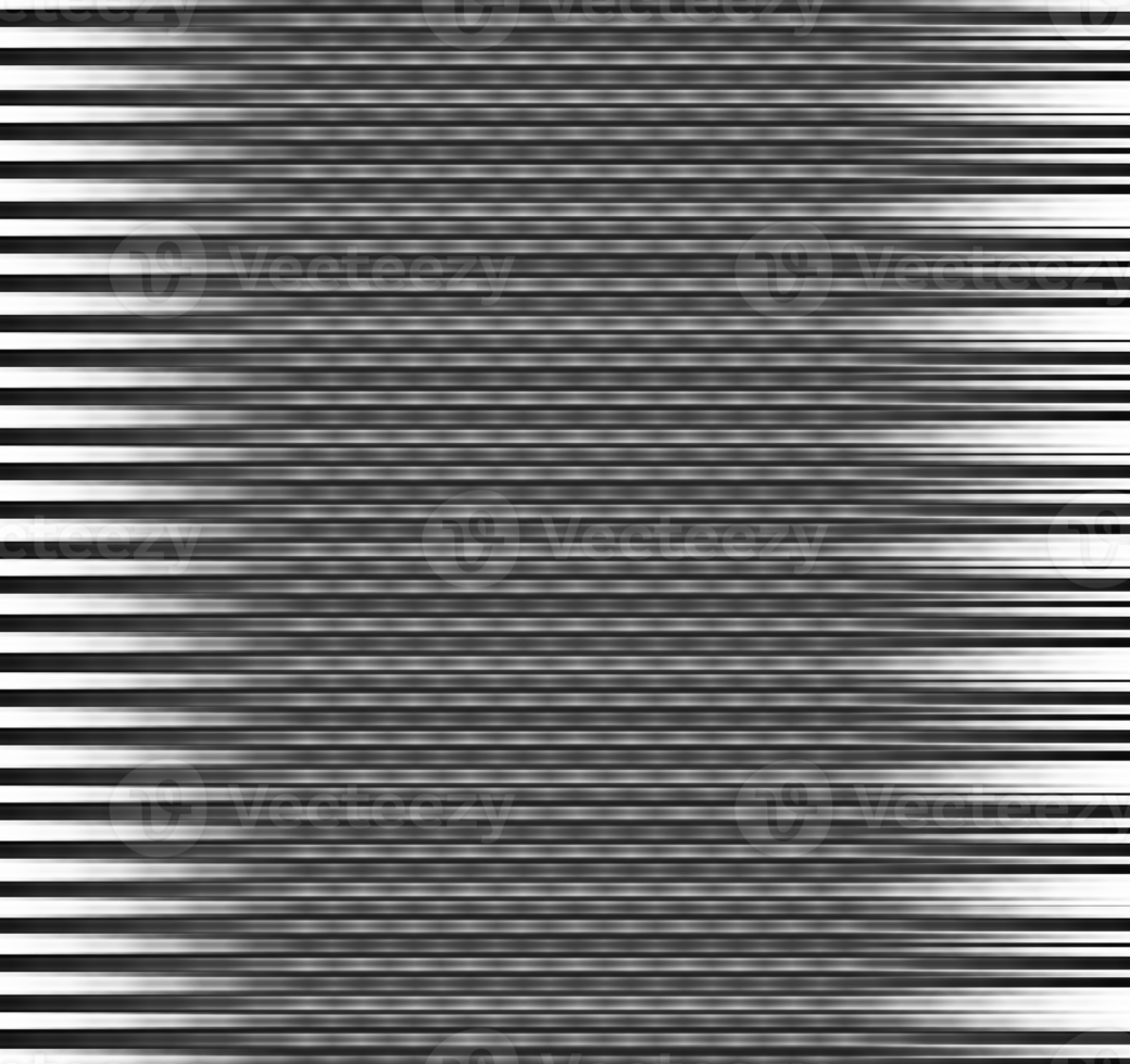 Black and white striped abstract background overlay. Motion effect. PNG graphic illustration with transparent background.