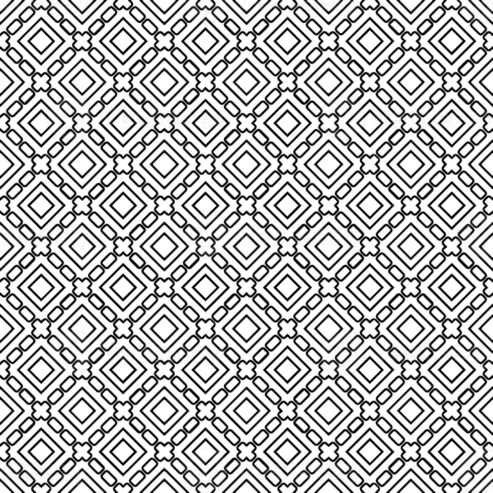 Black seamless abstract pattern. Overlay for background and backdrop. Ornamental design. PNG graphic illustration with transparent background.