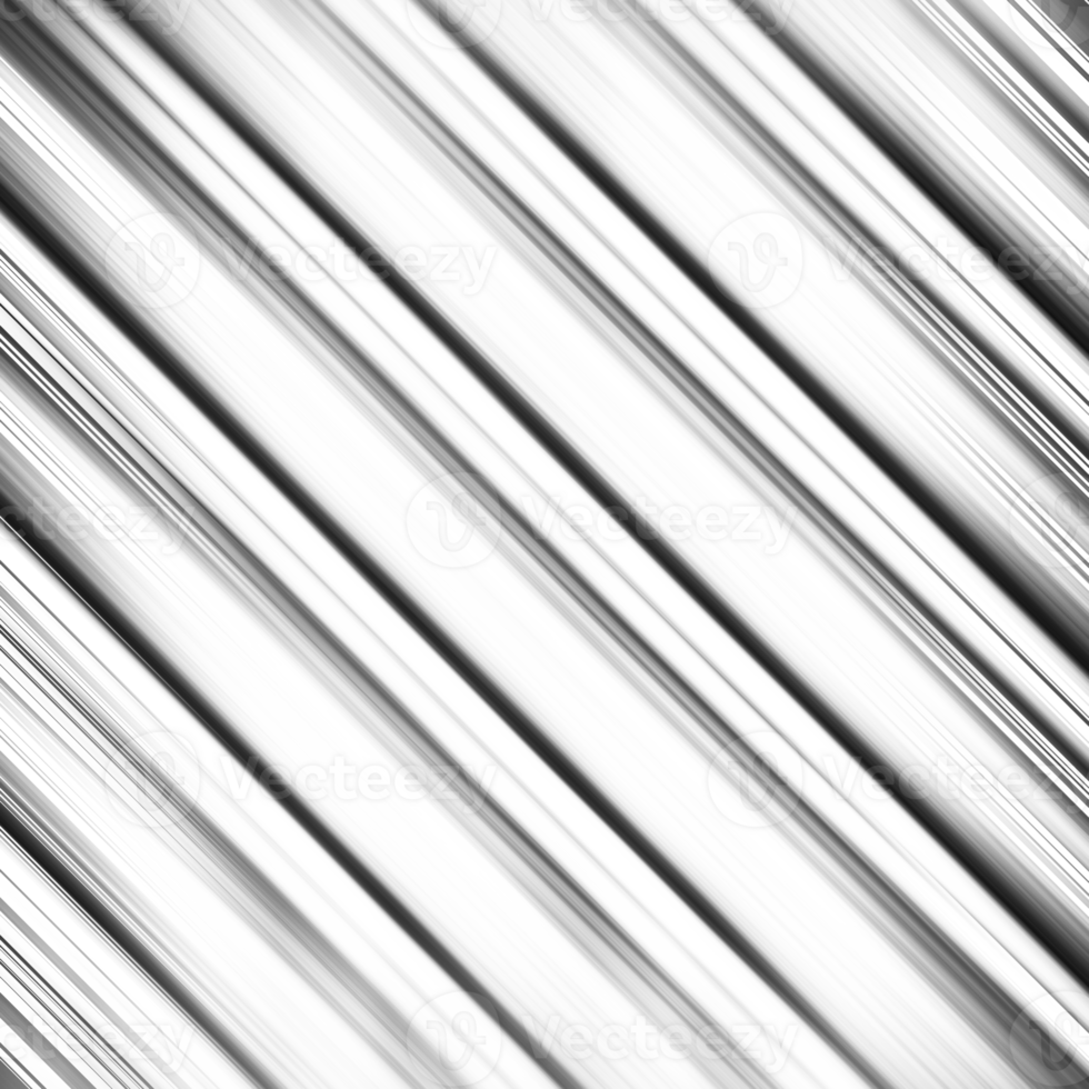 Black and white striped abstract background overlay. Motion effect. PNG graphic illustration with transparent background.