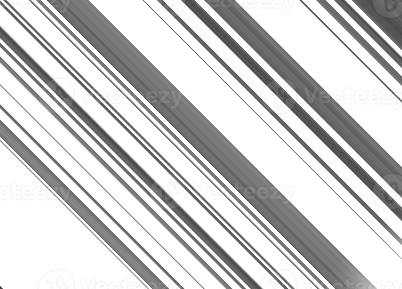 Black and white striped abstract background overlay. Motion effect. PNG graphic illustration with transparent background.
