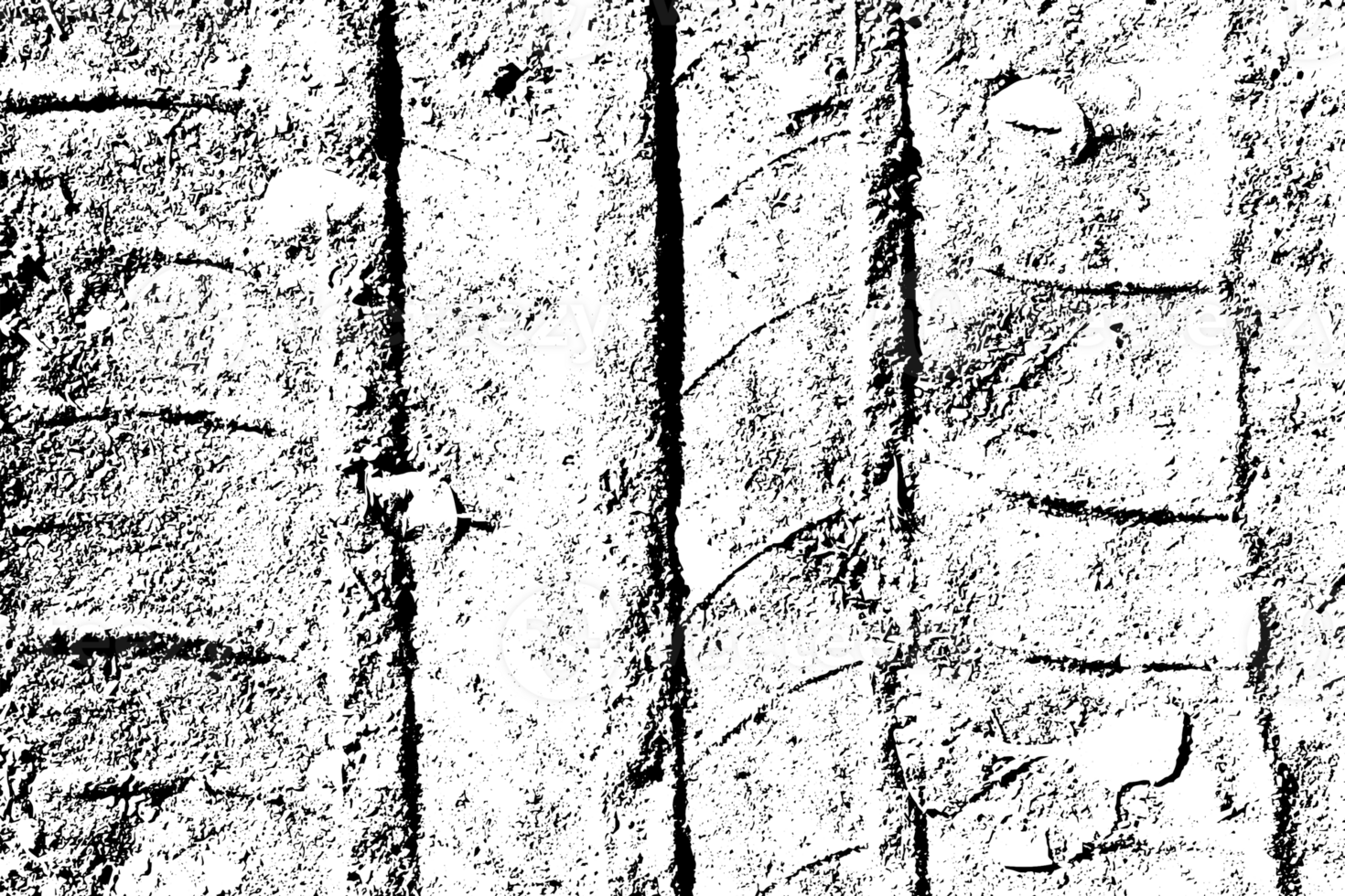 Rustic grunge texture with grain and stains. Abstract noise background. PNG graphic illustration with transparent background.