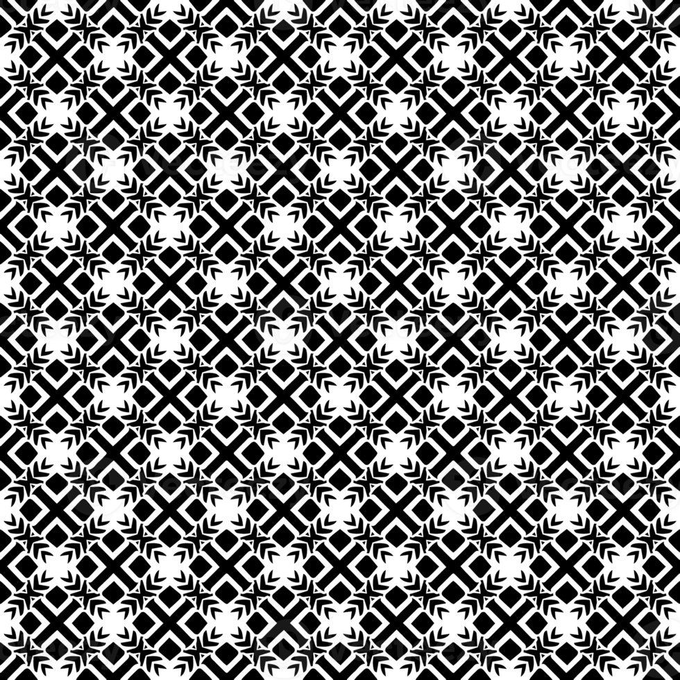 Black seamless abstract pattern. Overlay for background and backdrop. Ornamental design. PNG graphic illustration with transparent background.