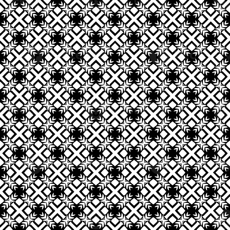 Black seamless abstract pattern. Overlay for background and backdrop. Ornamental design. PNG graphic illustration with transparent background.