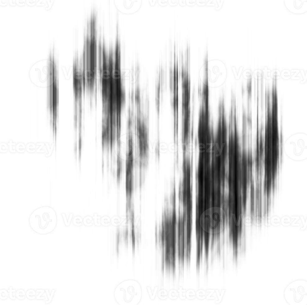 Black and white striped abstract background overlay. Motion effect. PNG graphic illustration with transparent background.