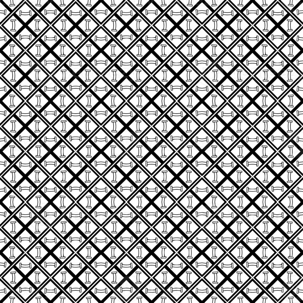 Black seamless abstract pattern. Overlay for background and backdrop. Ornamental design. PNG graphic illustration with transparent background.